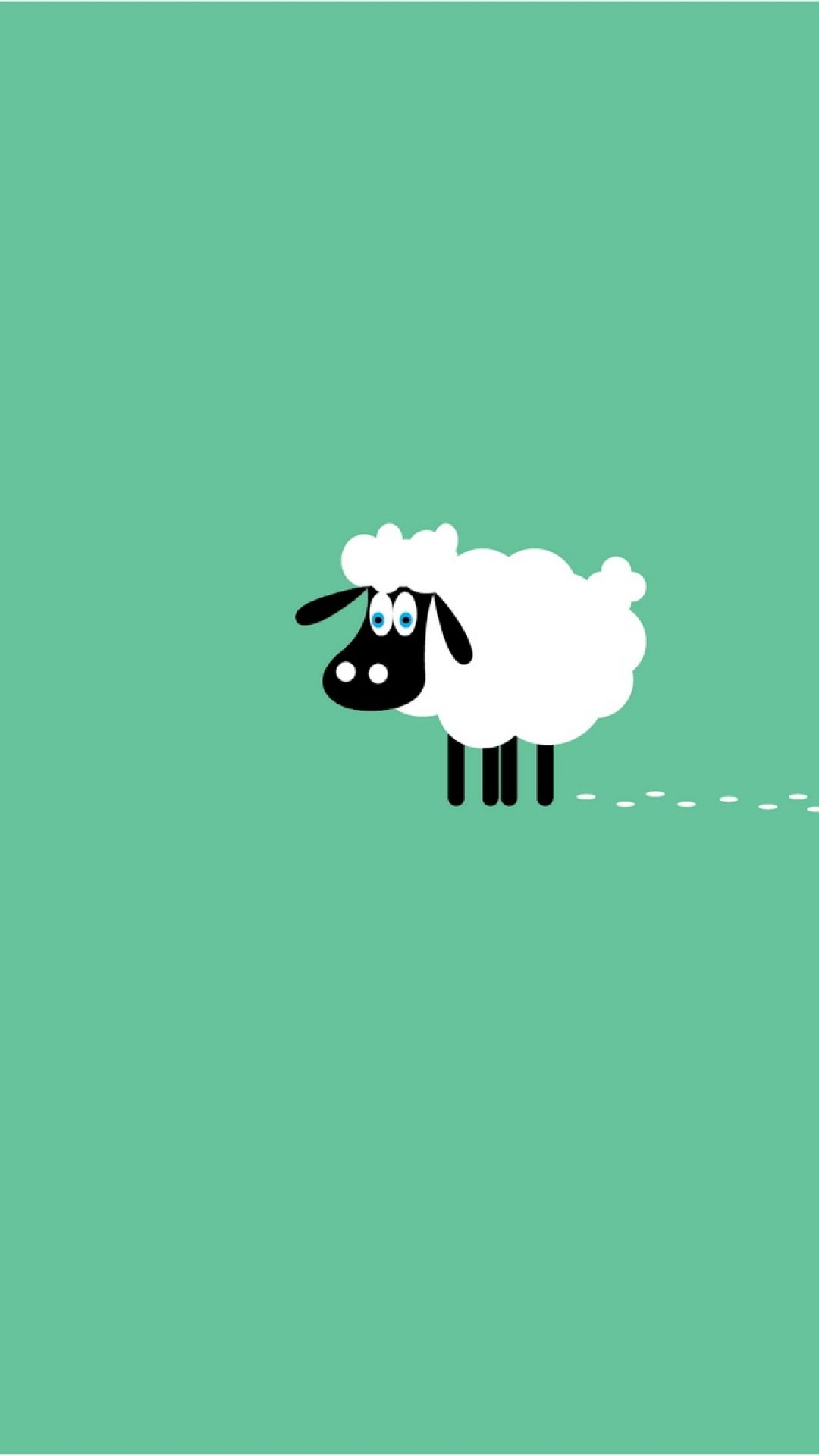 Sheep Animals Minimalistic Wallpaper For iPhone Mobile9
