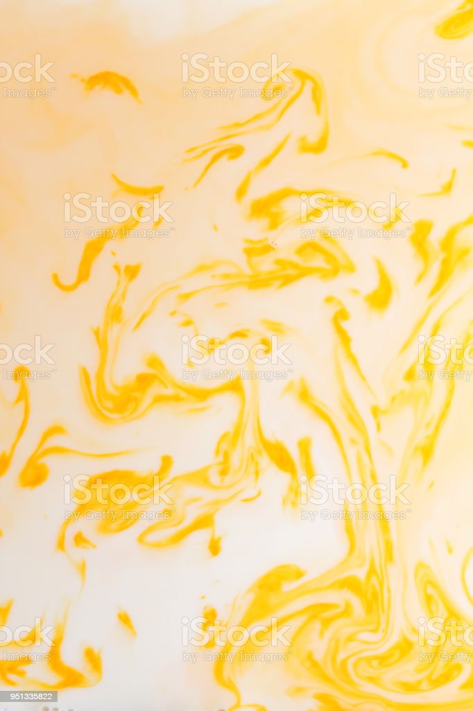 Yellow White Abstract Background Pattern Of Paints On