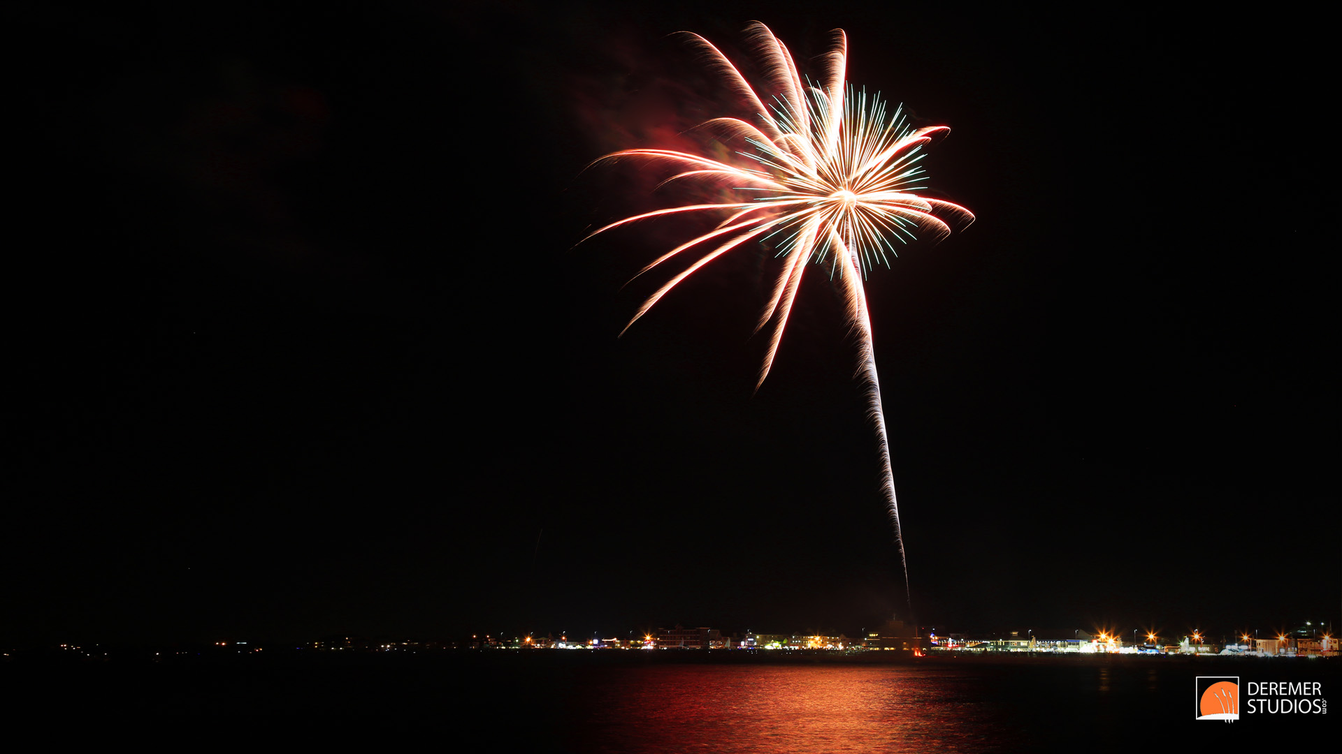 Fourth of July Fireworks HD Wallpaper Hampton Beach