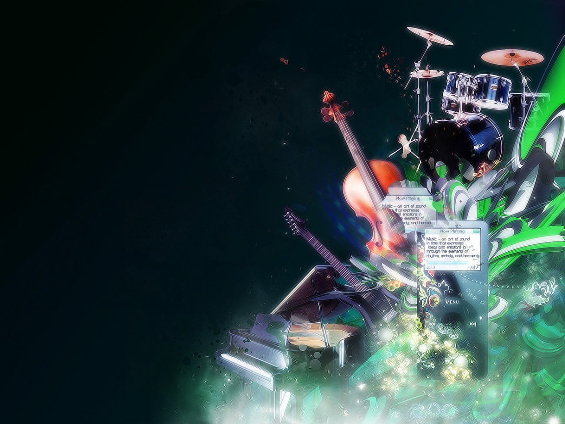 And Music Instruments Wallpaper In Resolution