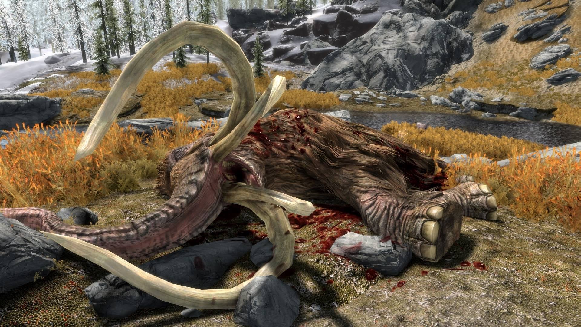 Snuffaluffagus Is Dead Nooooo Skyrim