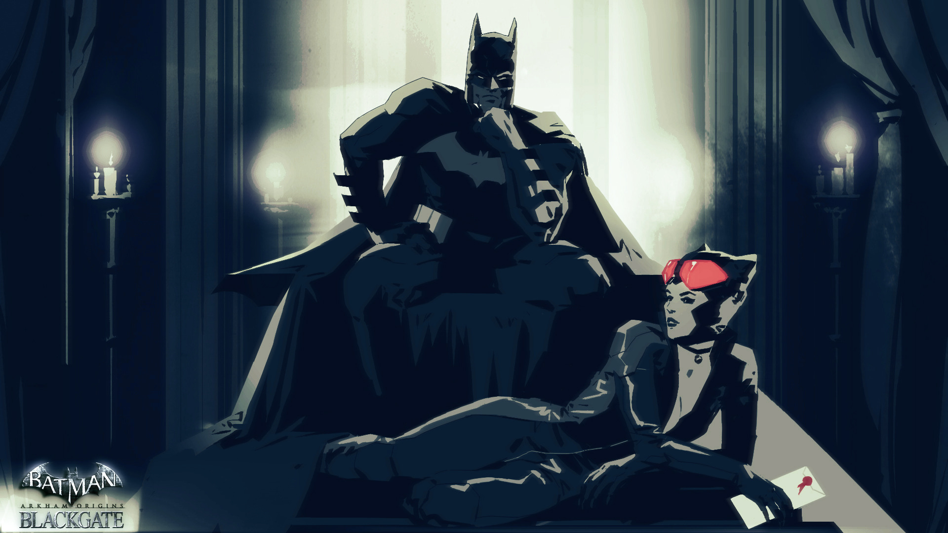 Batman Arkham Origins Blackgate Wallpaper Feature Pensive Sexy