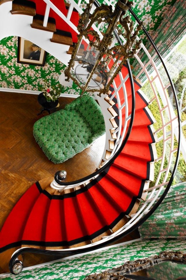 Dorothy Draper S Greenbrier Hotel Stair