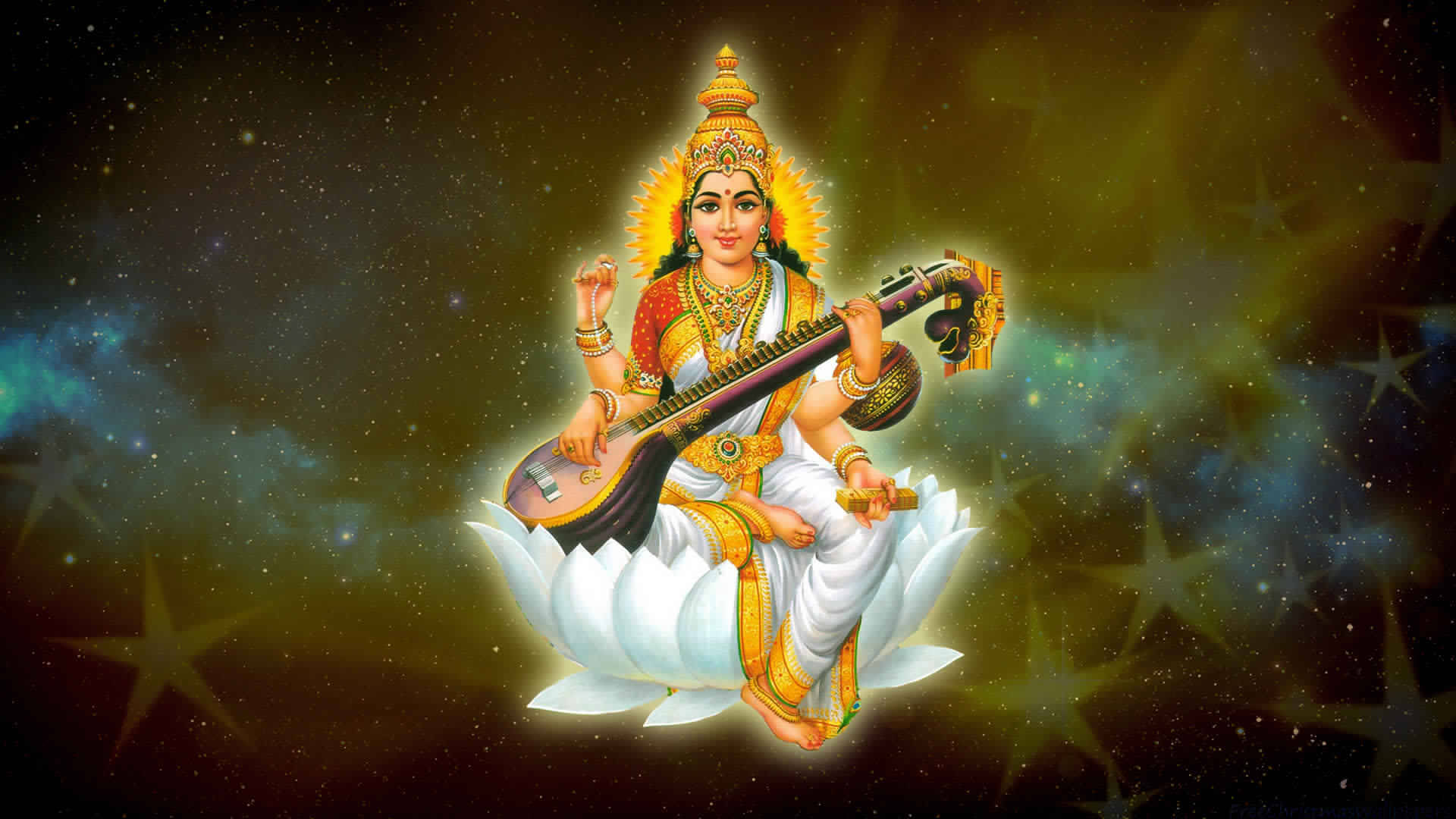 Saraswati Mata Wallpaper