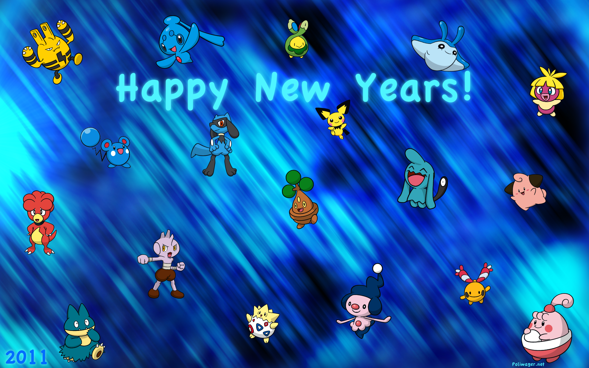 Pokemon New Years Wallpaper