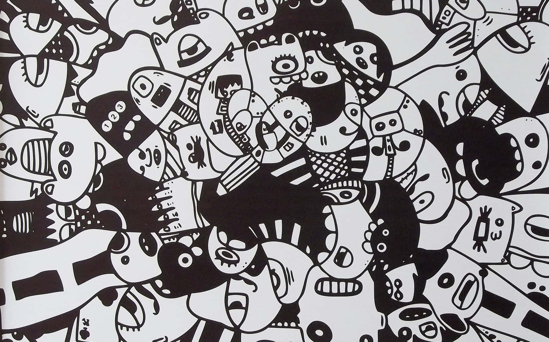 Black And White Graffiti Wallpaper
