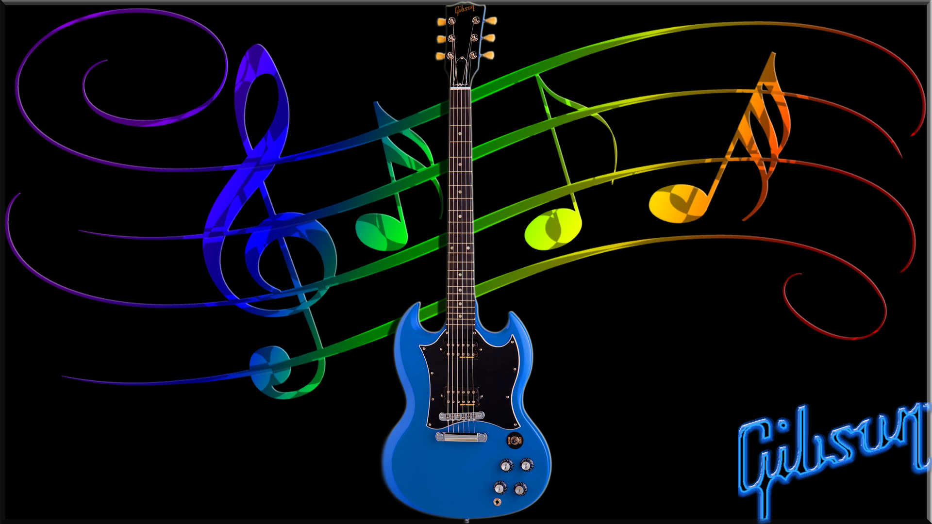 Gibson Bass Guitar Puter Wallpaper Desktop Background