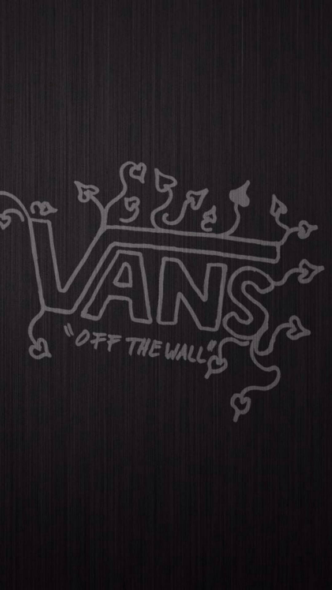 Vans Off The Wall Silver Wallpaper