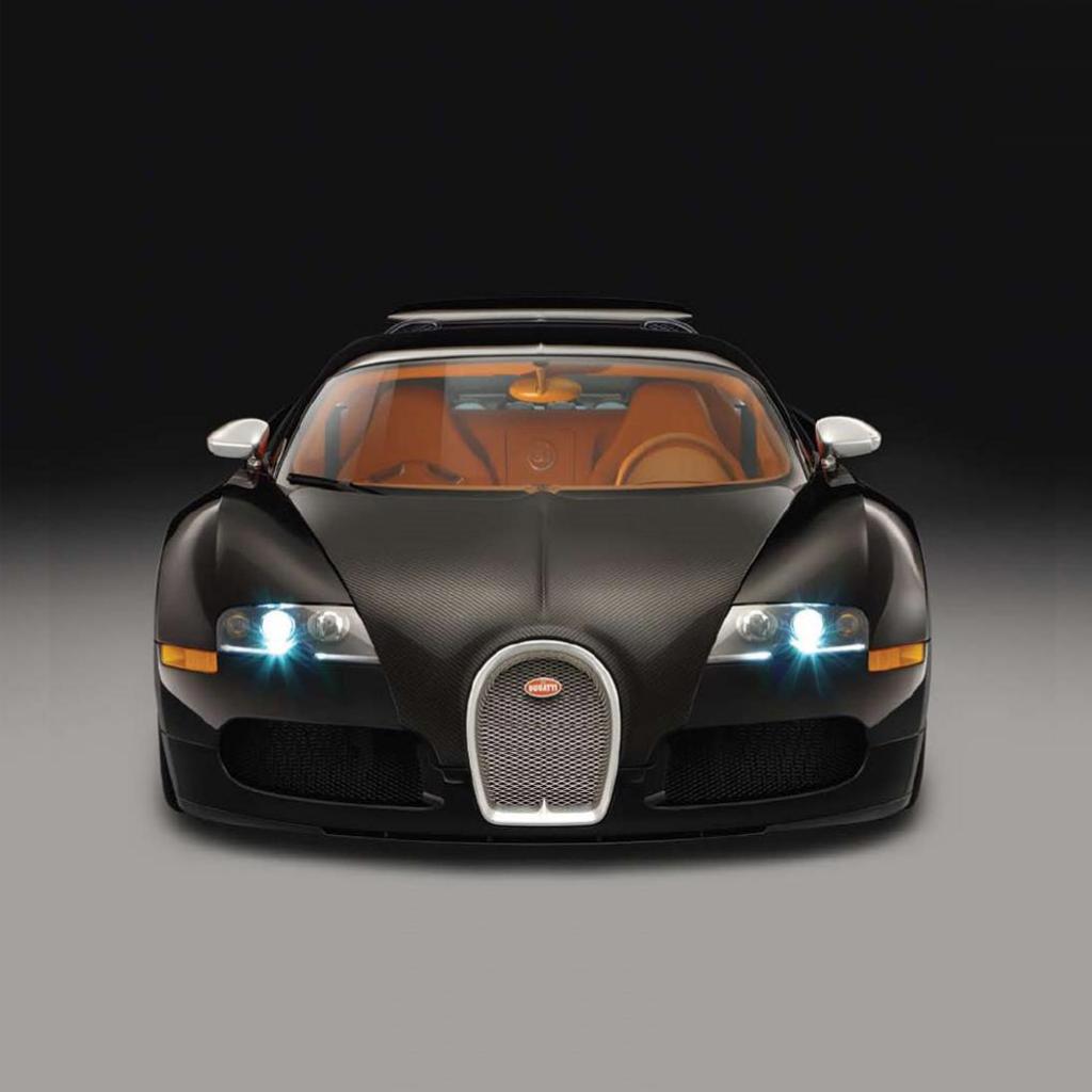 Black Bugatti Veyron iPad Wallpaper