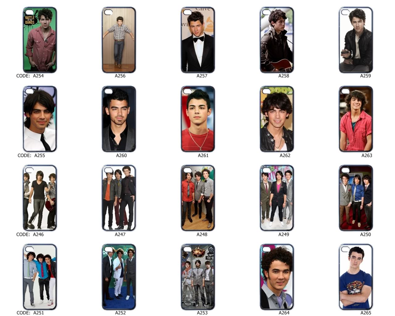 Joe Kevin Nick Jonas Brothers iPhone Case Photo