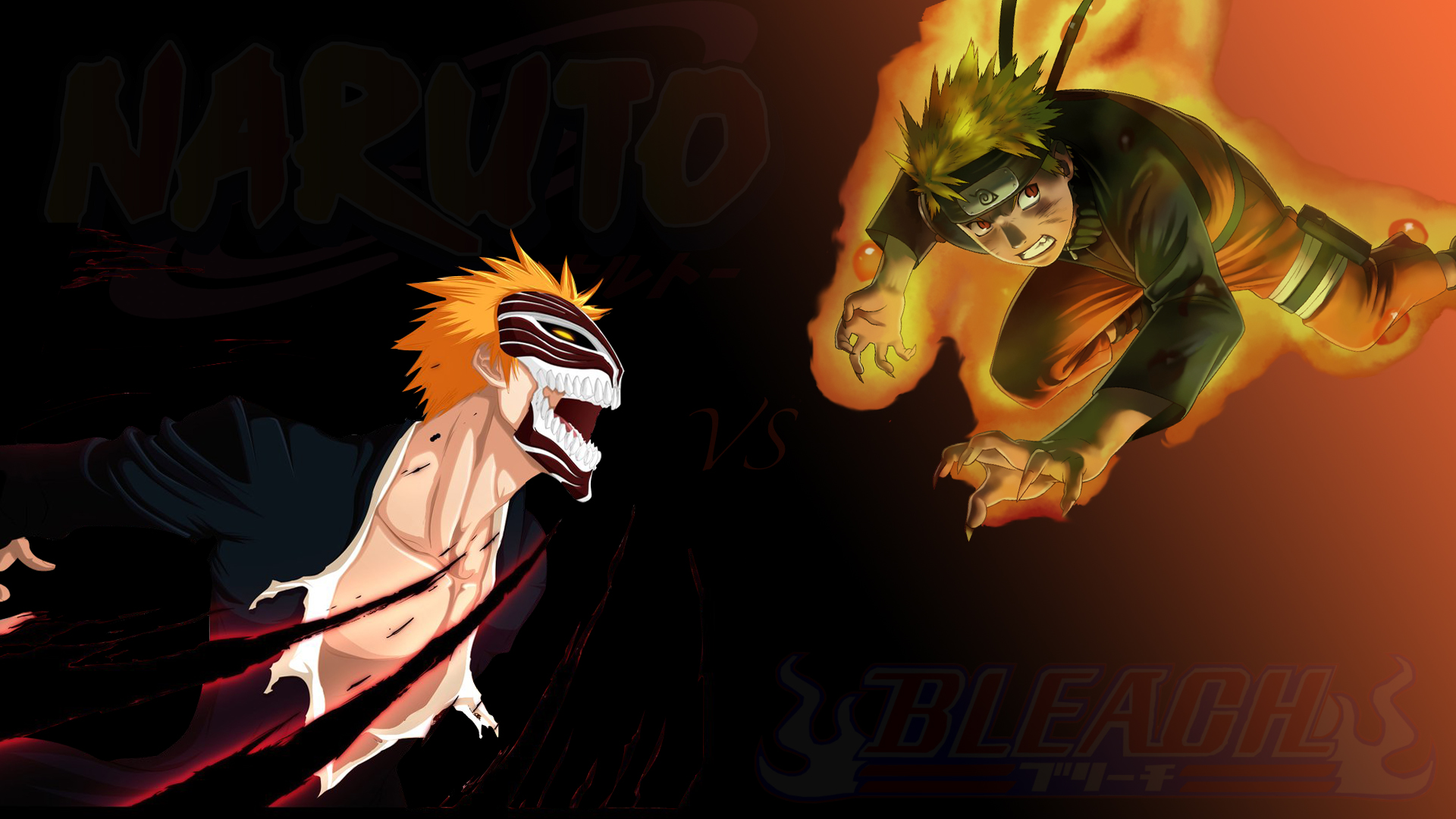 Naruto Vs Bleach Wallpaper HD By Finlux