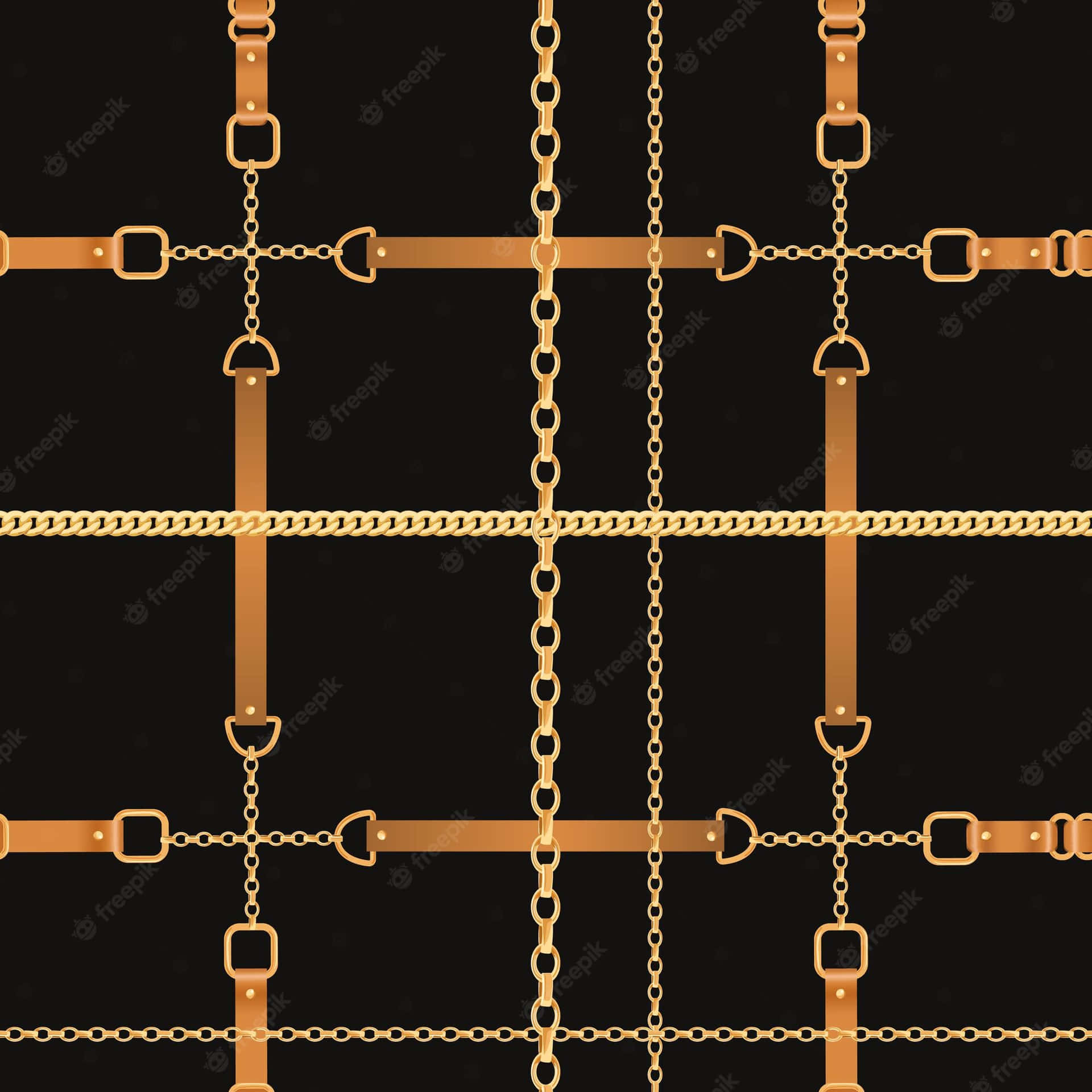 Time To Shine With A Gold Chain Wallpaper