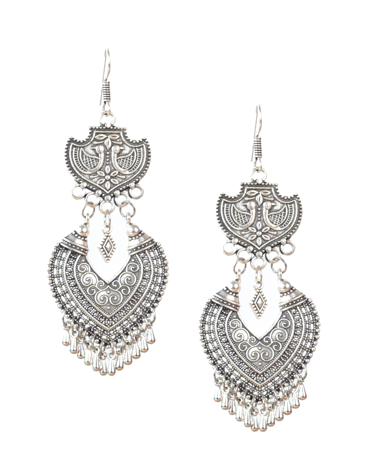 Handmade Oxidised Silver Fashion Earrings Indian Jewellery Nisuj