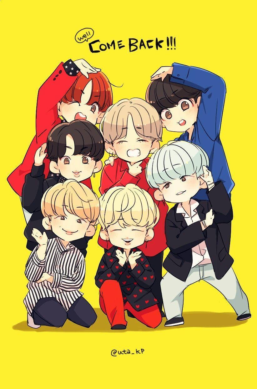 Bts Anime Wallpaper