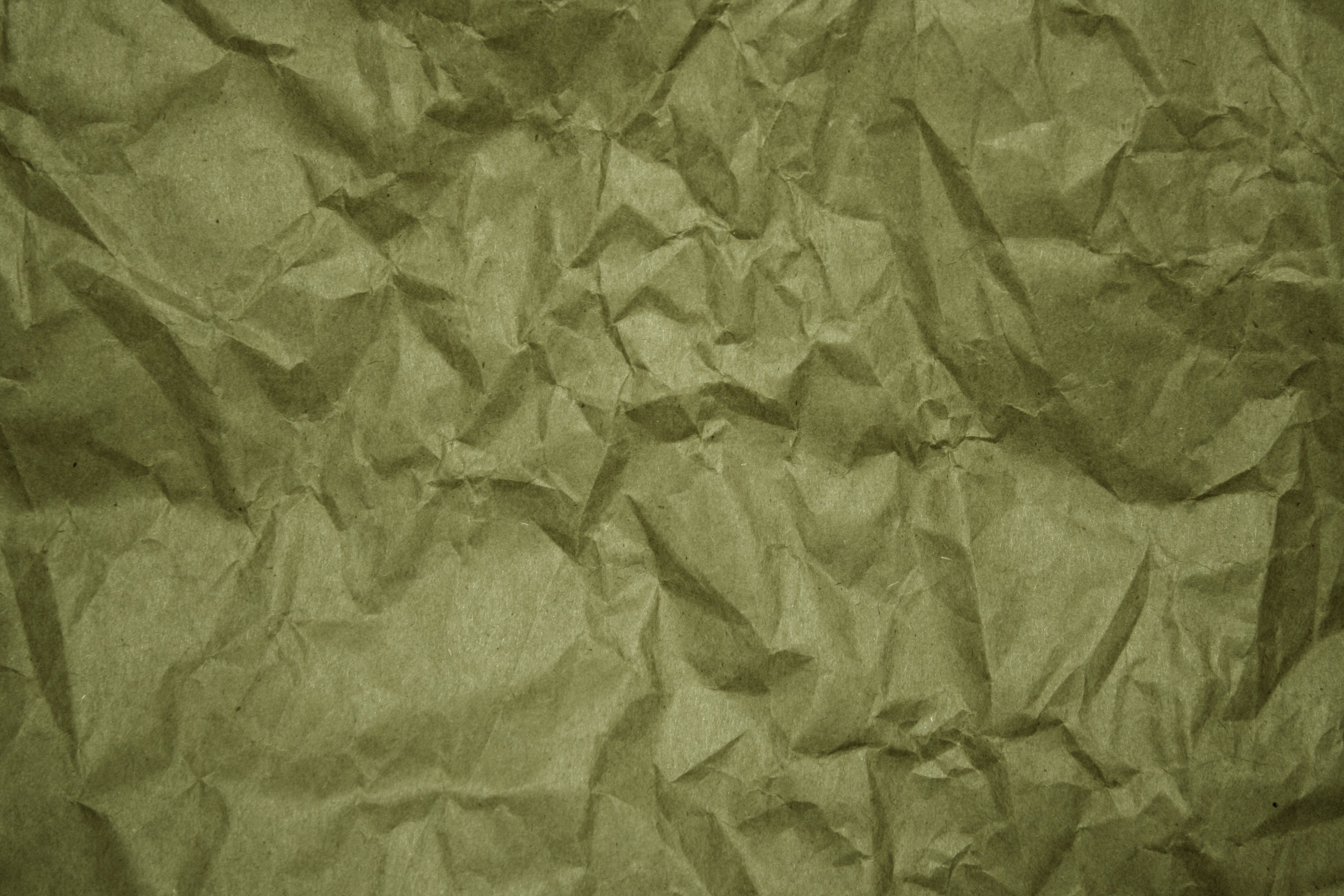 Crumpled Olive Green Paper Texture Picture Photograph Photos