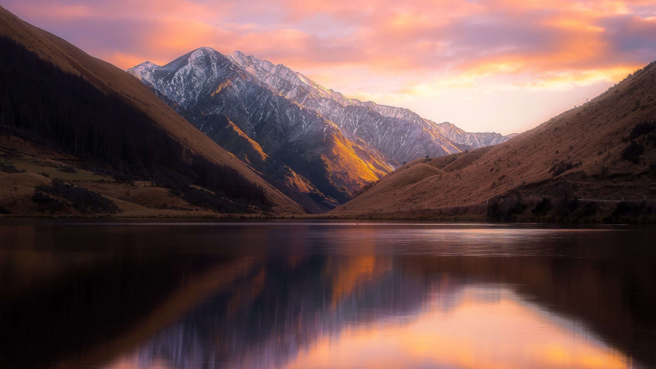 Beautiful Lake Reflection Mountains Landscape Wallpaper HD Nature