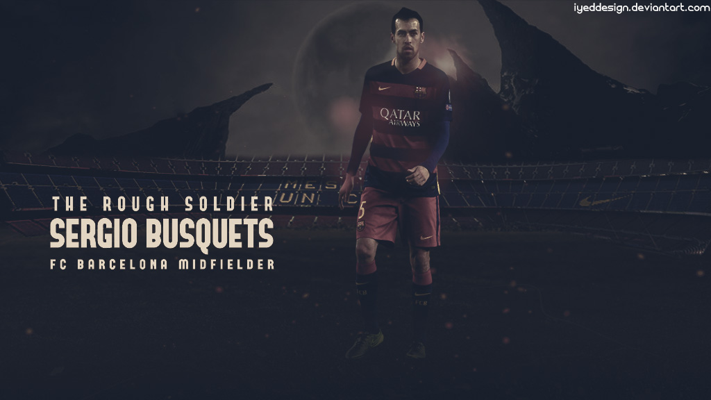 Sergio Busquets Wallpaper Fc Barcelona By Iyeddesign On