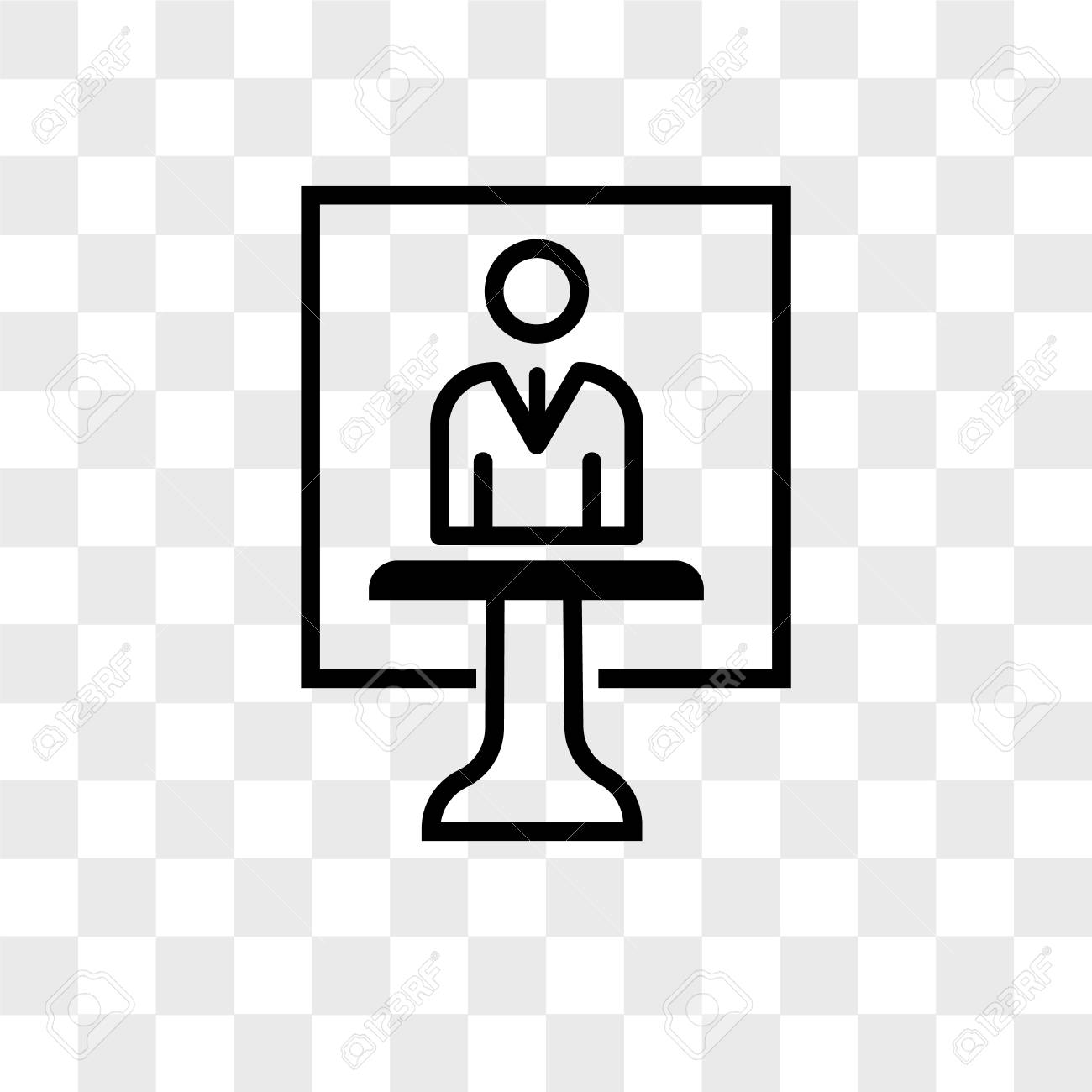 Free download Presenter Vector Icon Isolated On Transparent Background