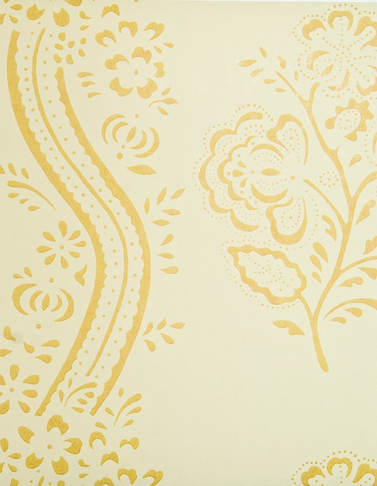AsHDown Wallpaper Cream With Yellow Floral Design And
