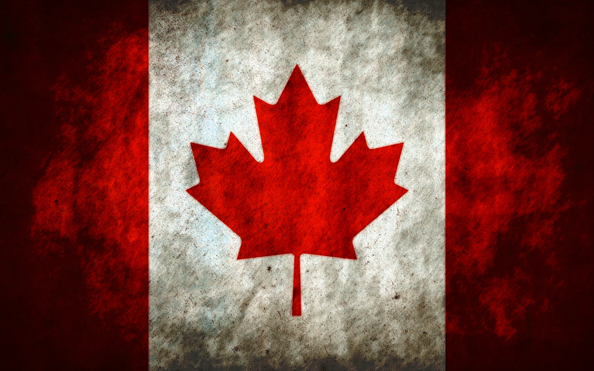 Canada Grunge Flag Wallpaper