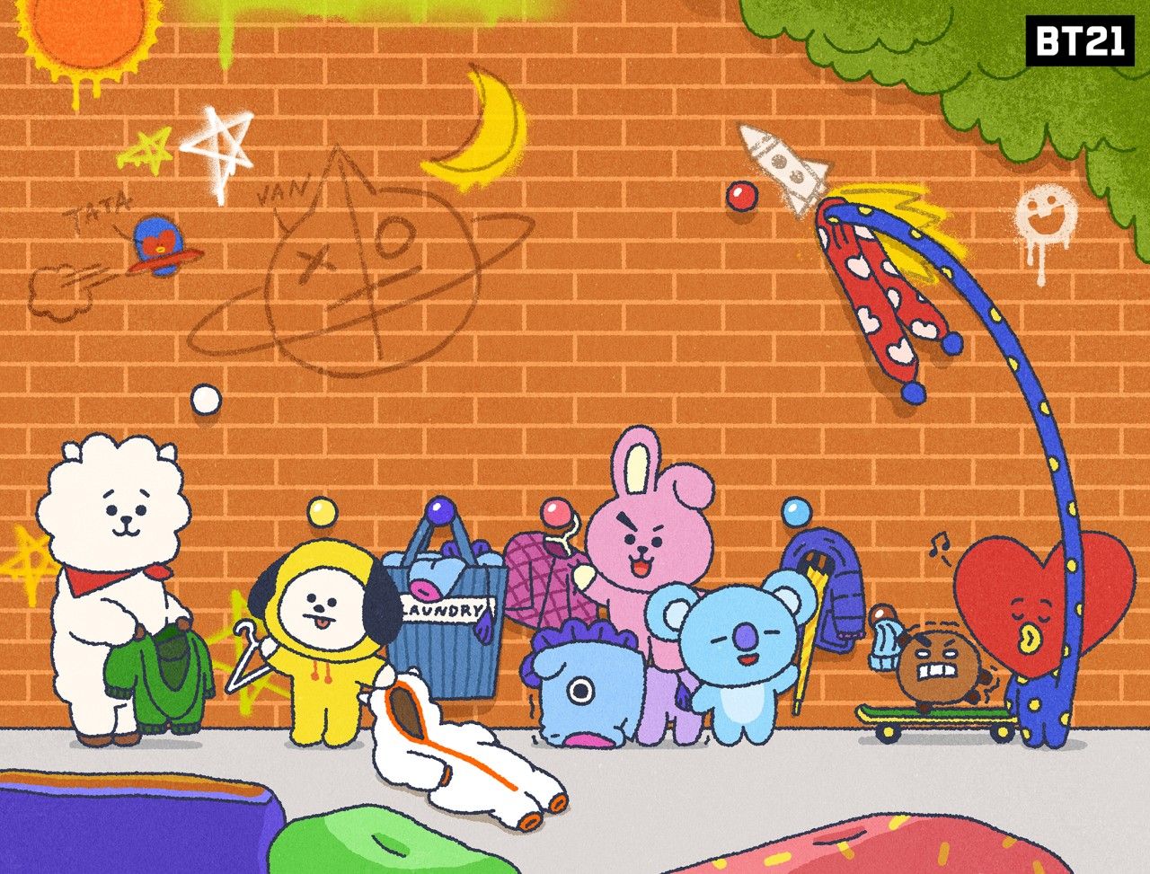 Chimmy Bt21 Desktop Wallpaper On