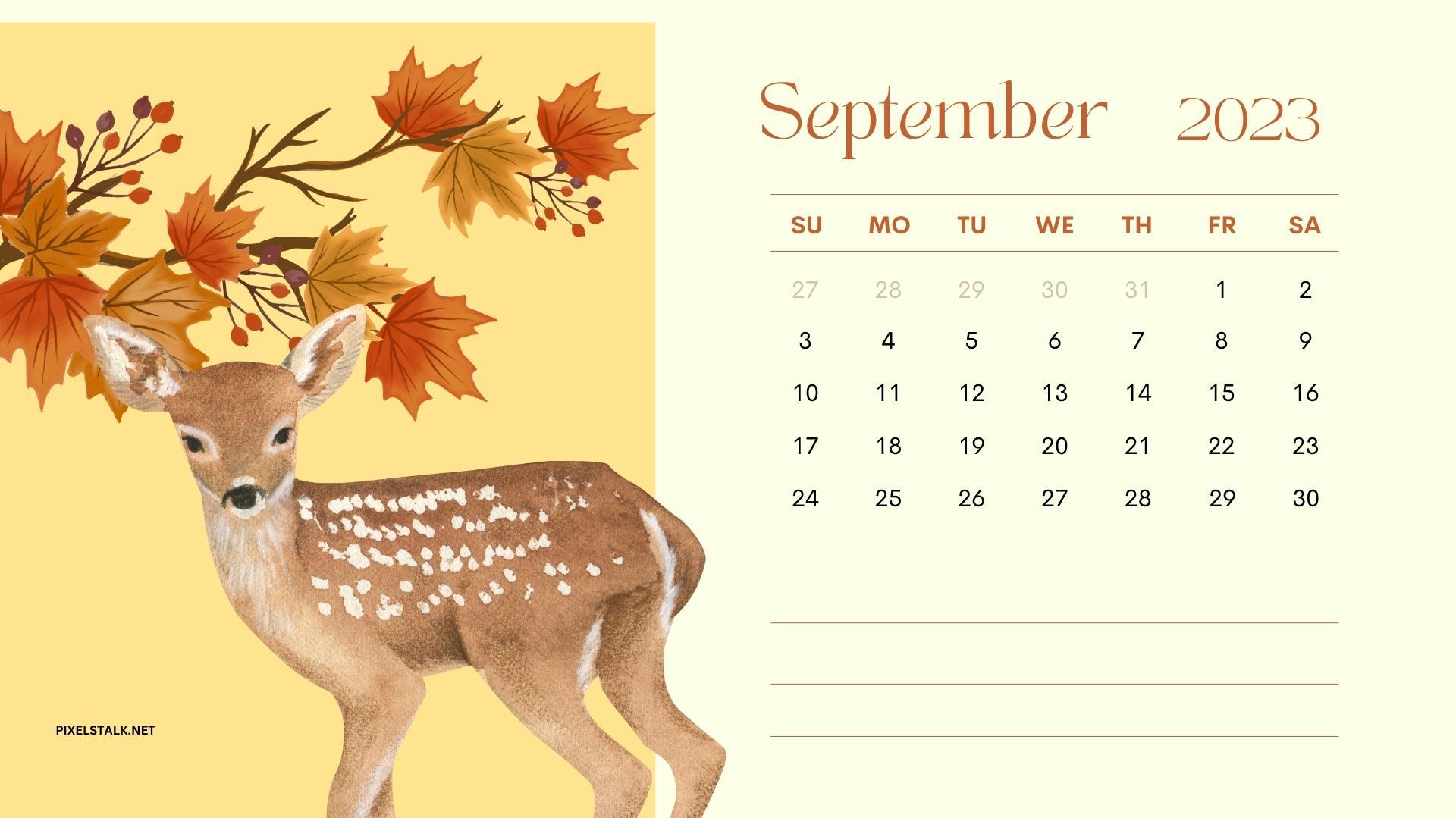 September Calendar Wallpaper HD