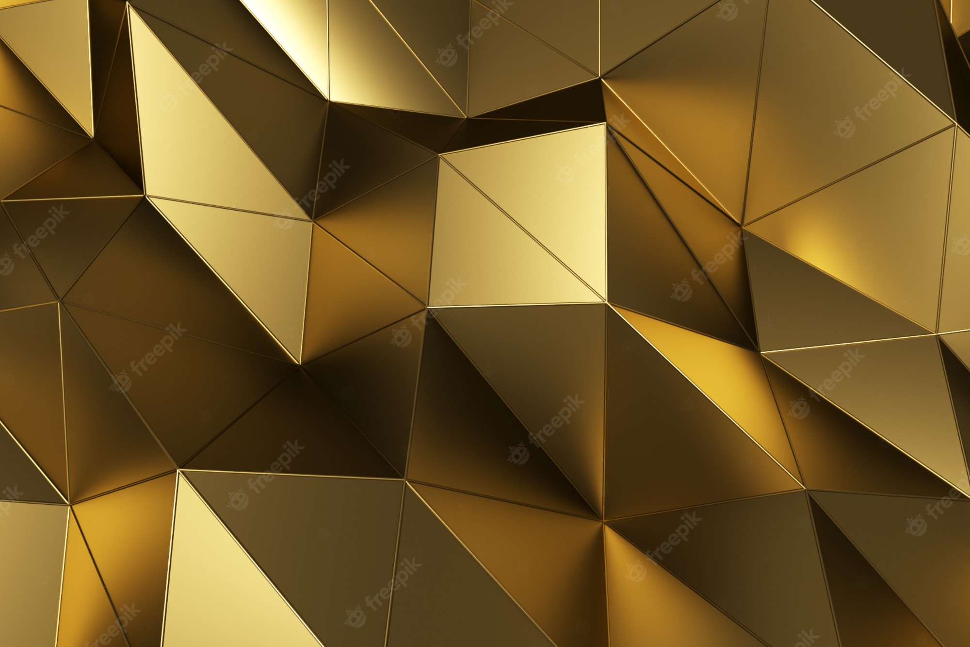 Premium Photo Abstract Background Of Geometric Gold Surface