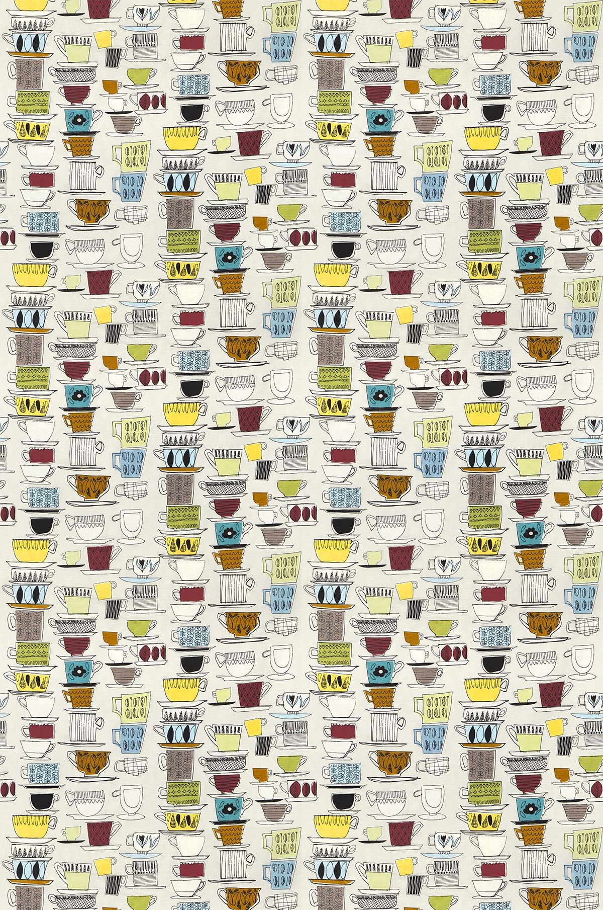 Free download Cups and Saucers by Prestigious Wallpaper Direct