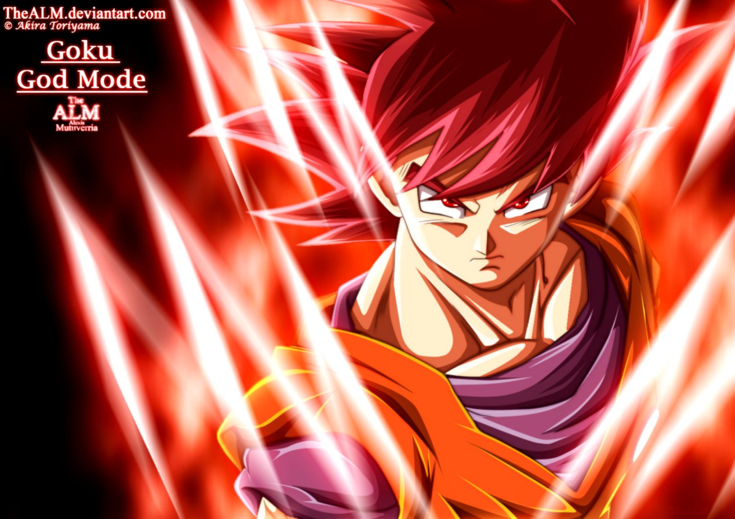 Dragon Ball Z Goku Super Saiyan God Wallpaper