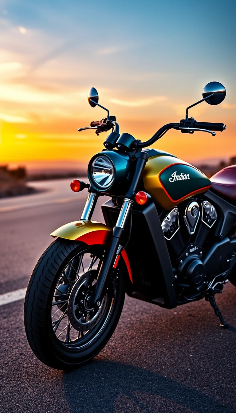 Indian Motorcycle Scout Phone Wallpaper