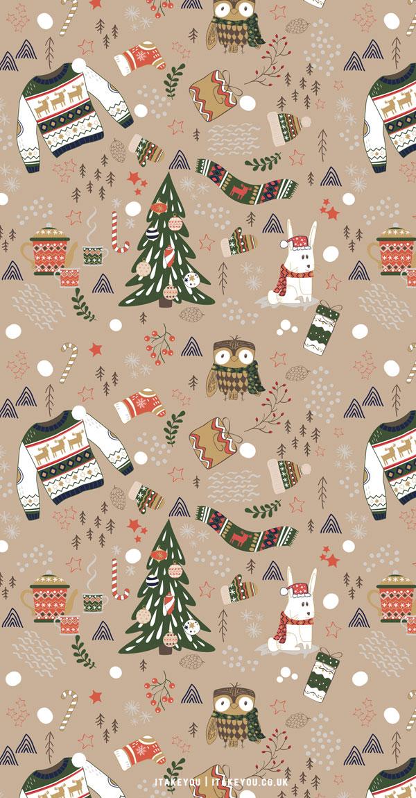 Christmas Wallpaper Ideas Brown Background I Take You