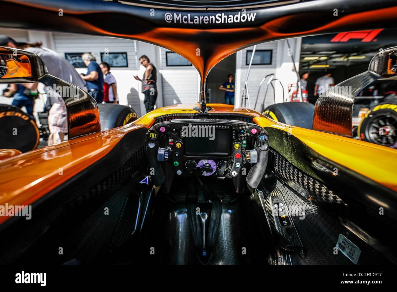 Mclaren Renault Mcl33 Cockpit And Steering Wheel Details During