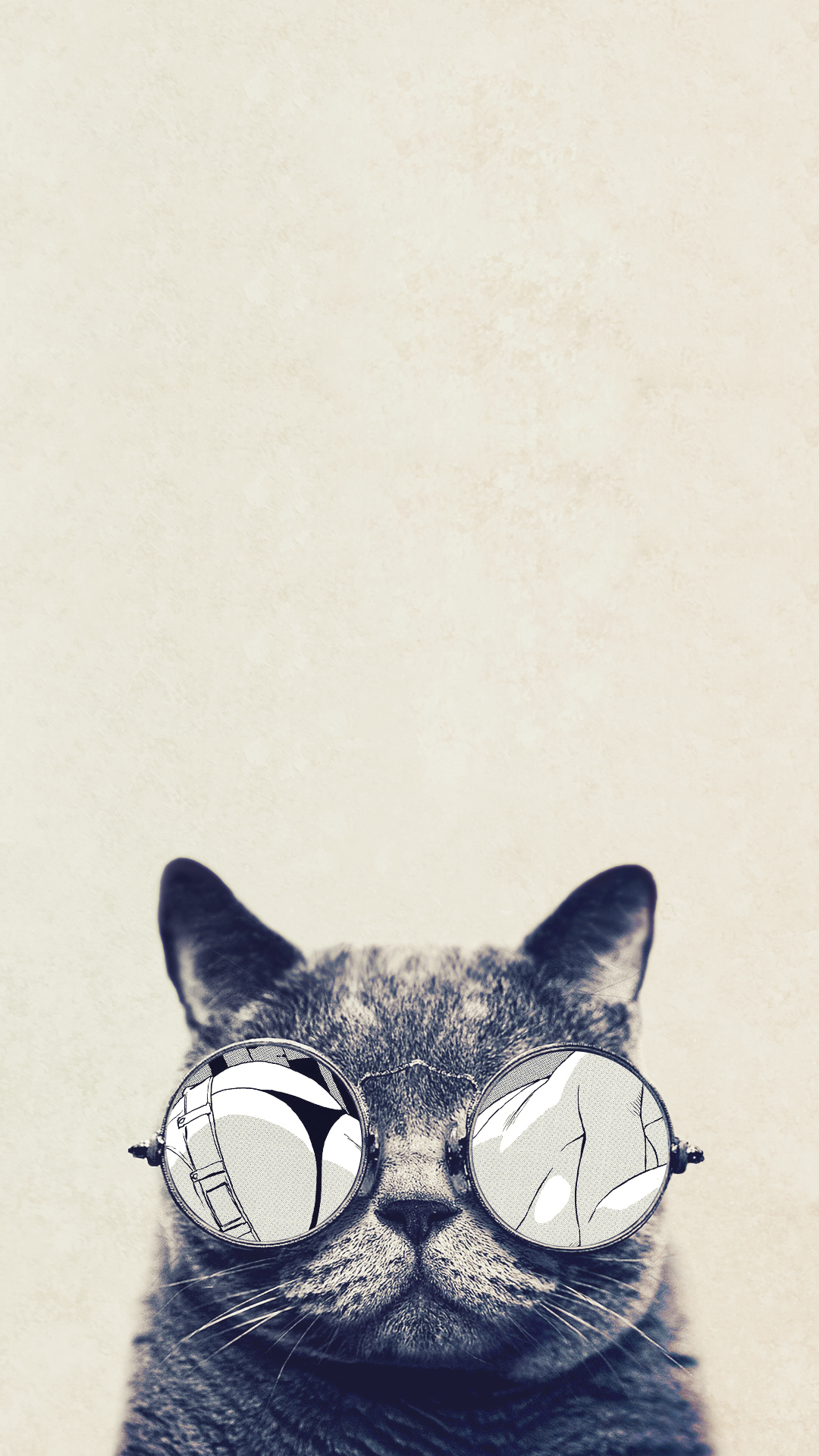 Cool Cat Glasses Android Wallpaper