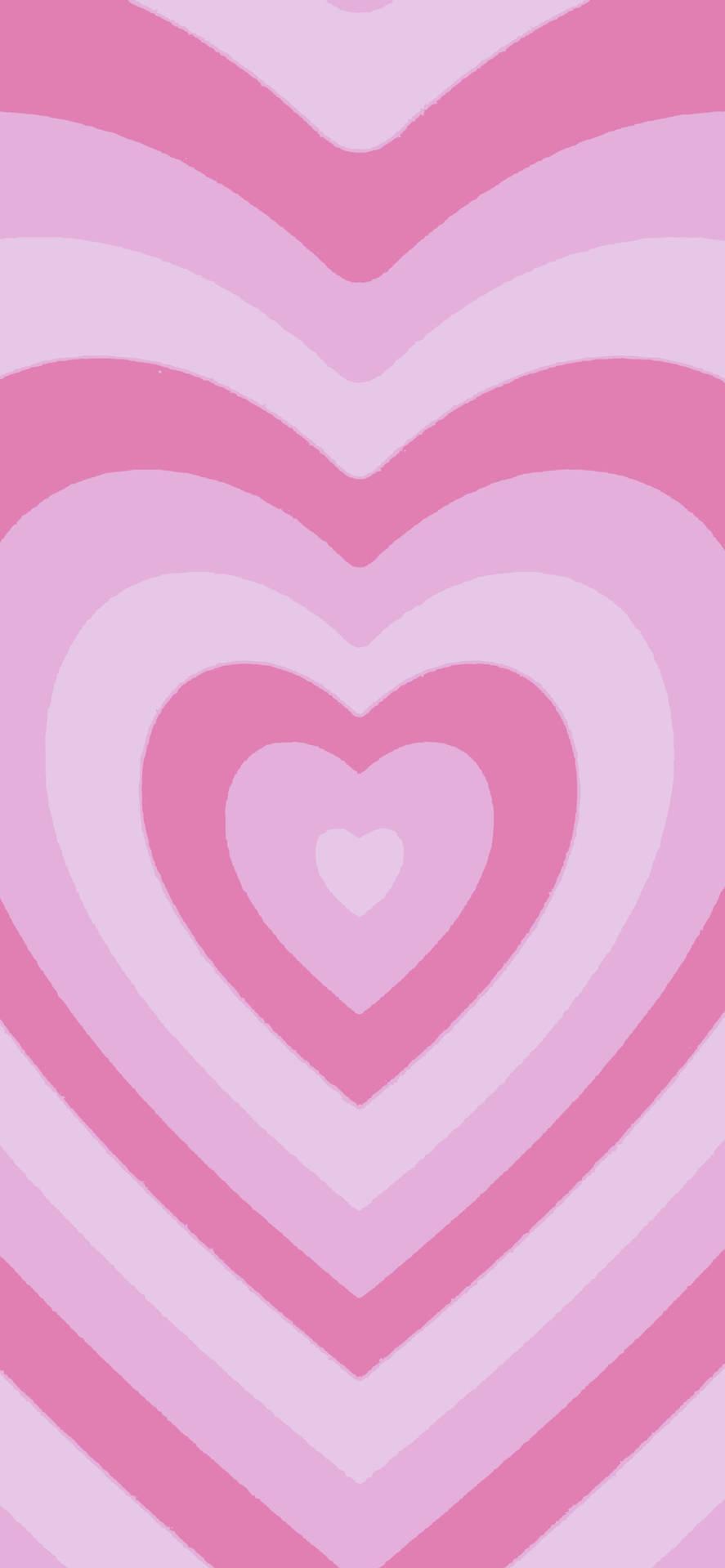 Cute Pink Aesthetic Heart Wallpaper