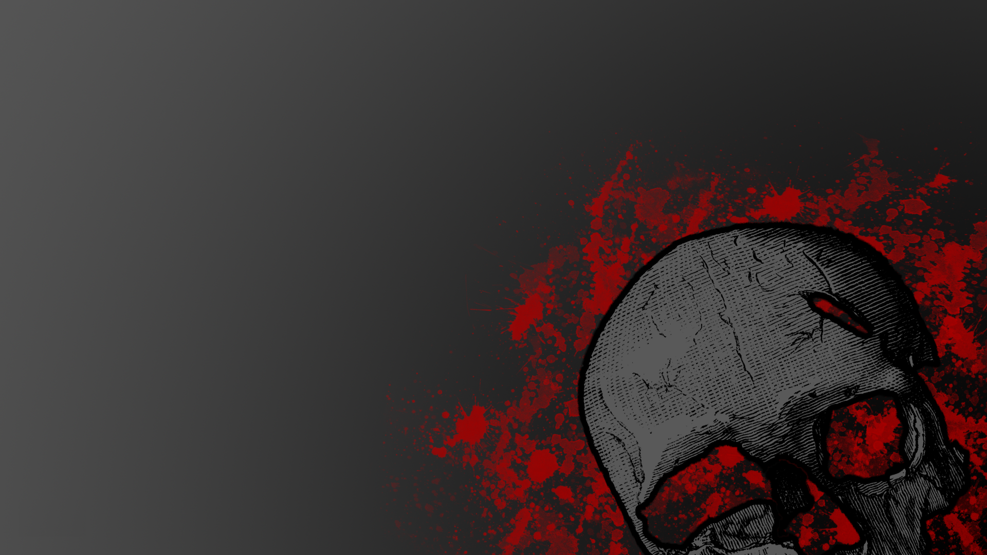 Dark and Grungy Skull Wallpaper