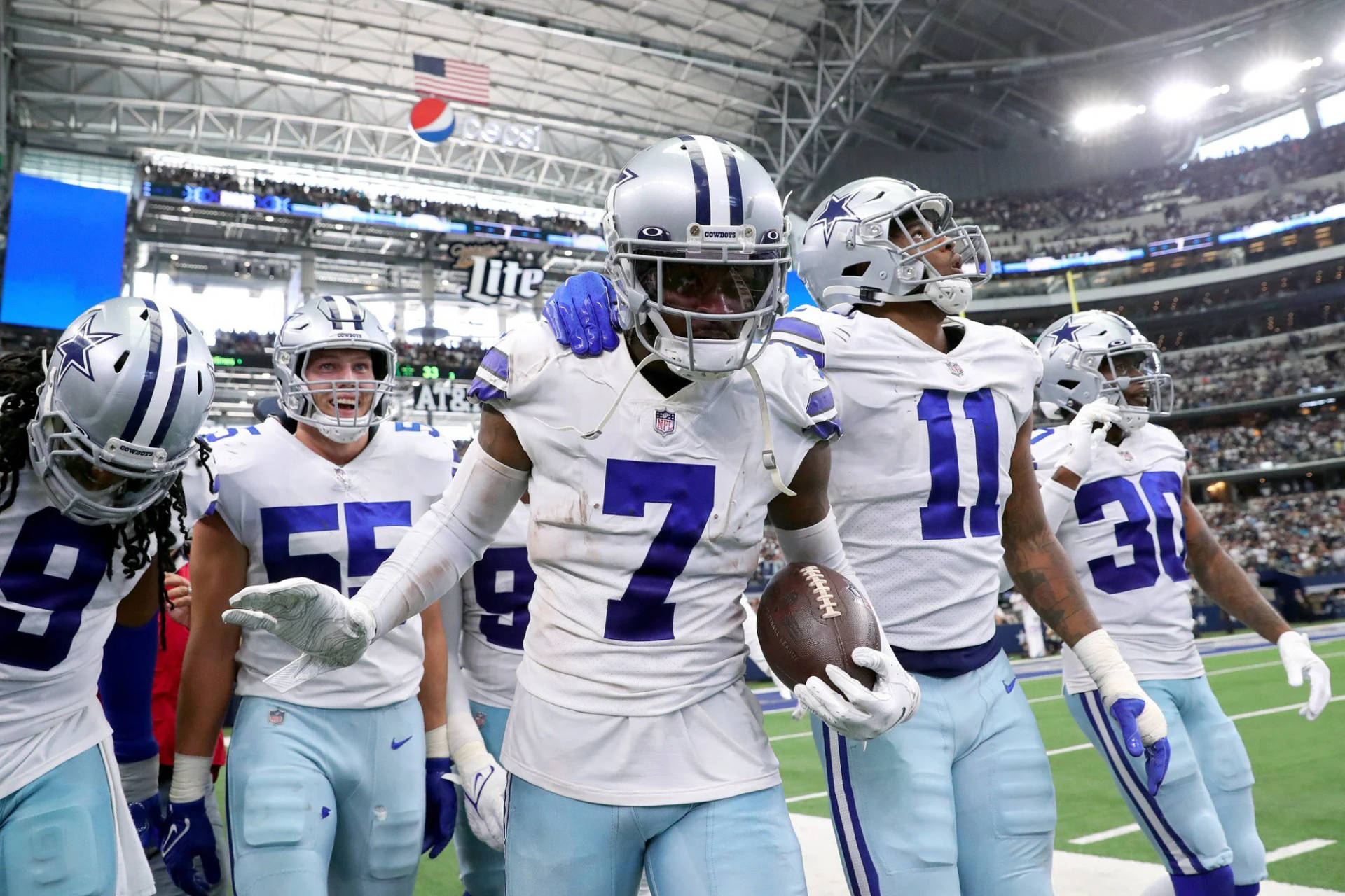 Dallas Cowboys Players Walking Wallpaper