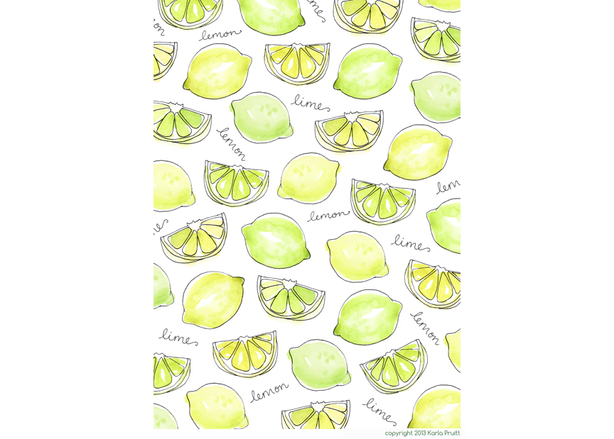 Food Pattern Challenge Lemon Lime Karla Pruitt