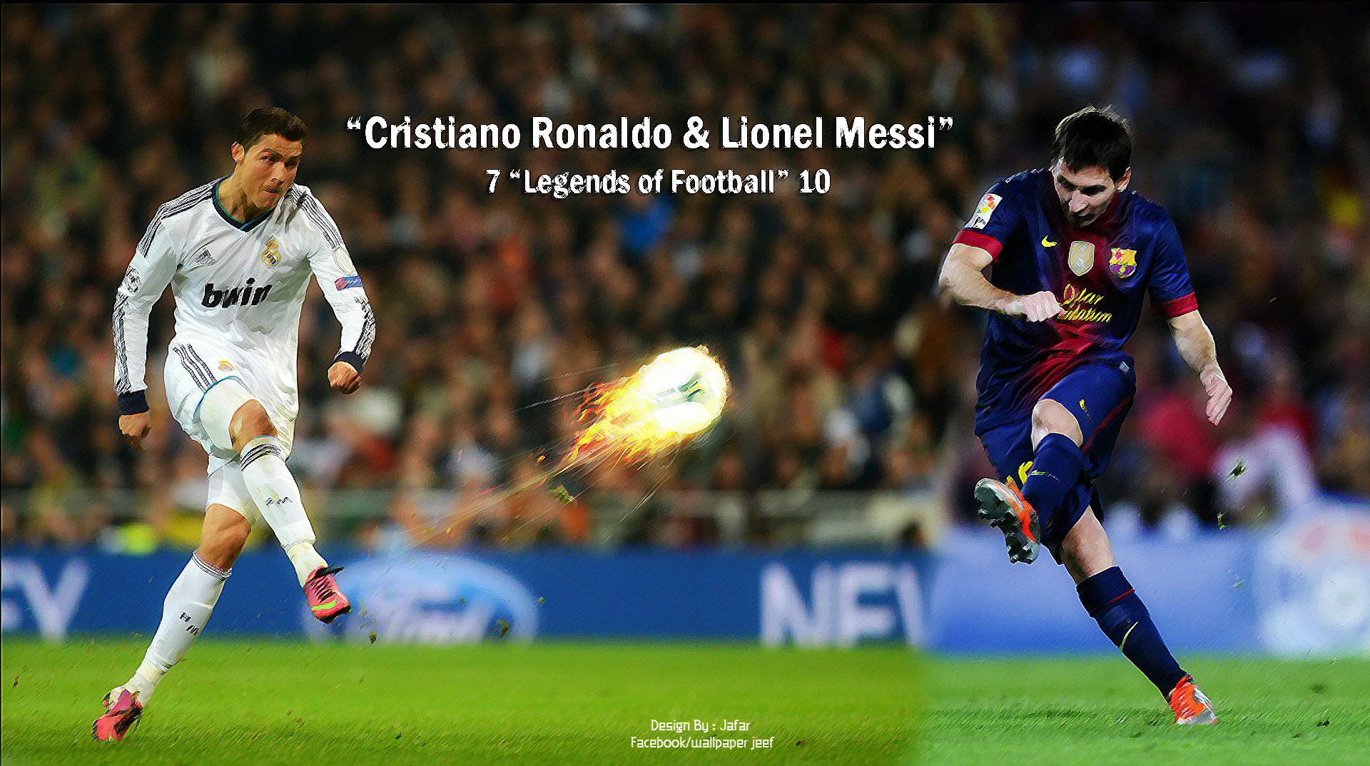 Cristiano Ronaldo Lionel Messi Football Legends Wallpaper Stylish HD