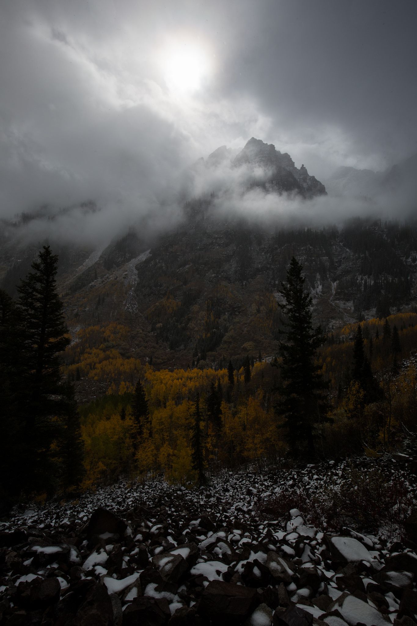 Pyramid Peak Maroon Bells Snowmass Wilderness Colorado Usa