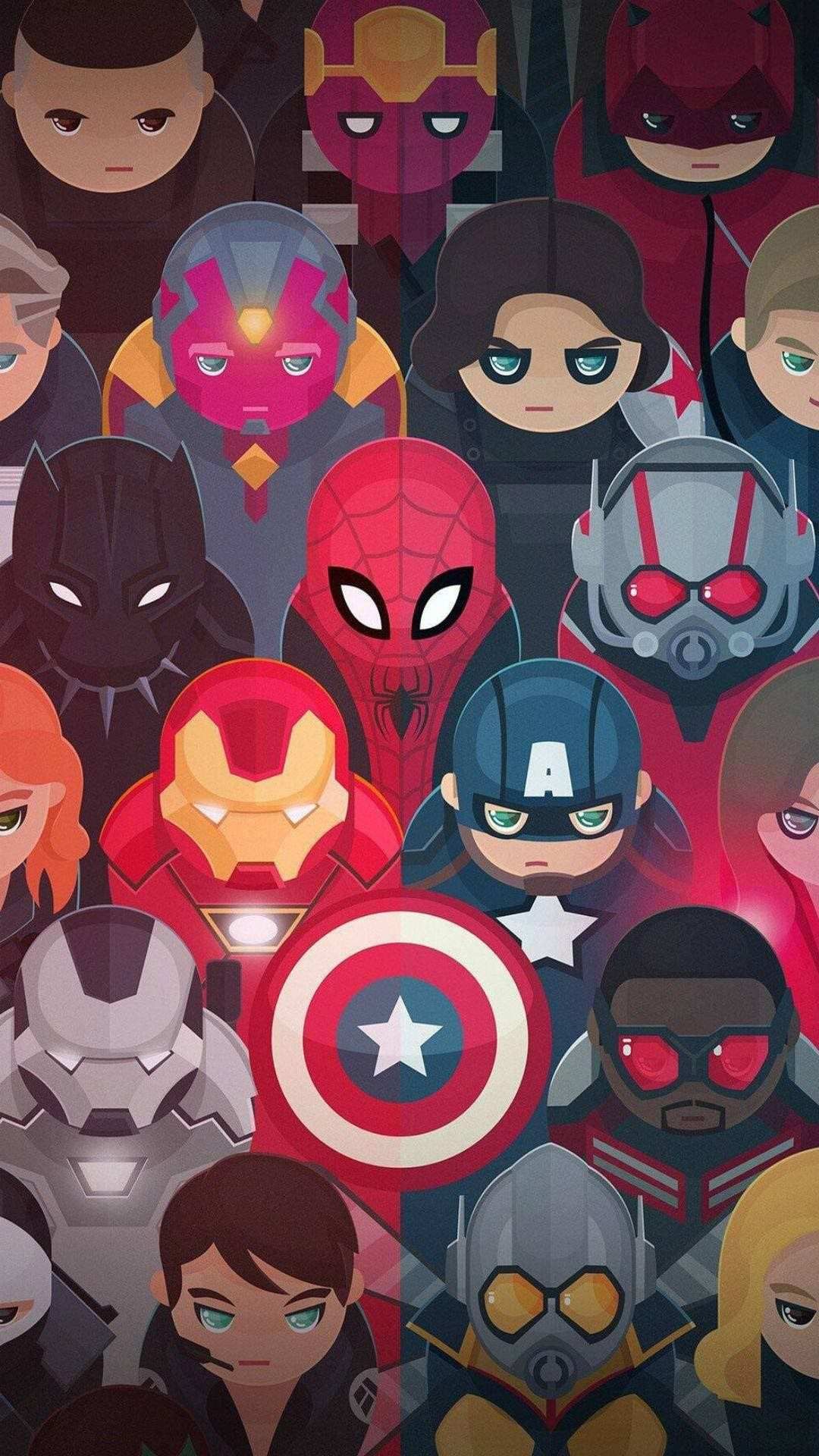 33+] Avengers Cartoon iPhone Wallpapers - WallpaperSafari
