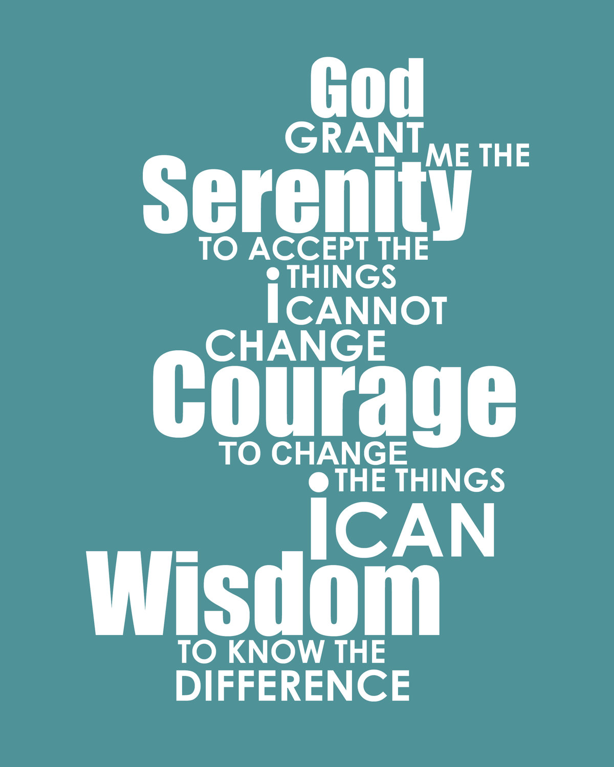 free serenity prayer printable