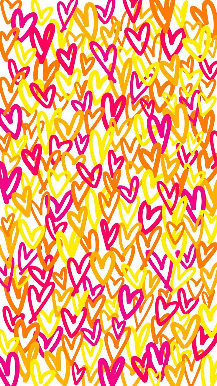 Preppy Hearts Wallpaper iPhone