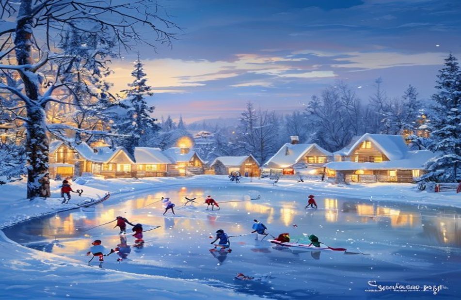 Pond Hockey Wallpaper