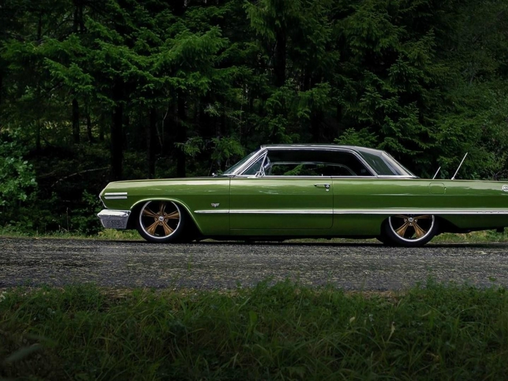 Green Chevrolet Impala HD Wallpaper