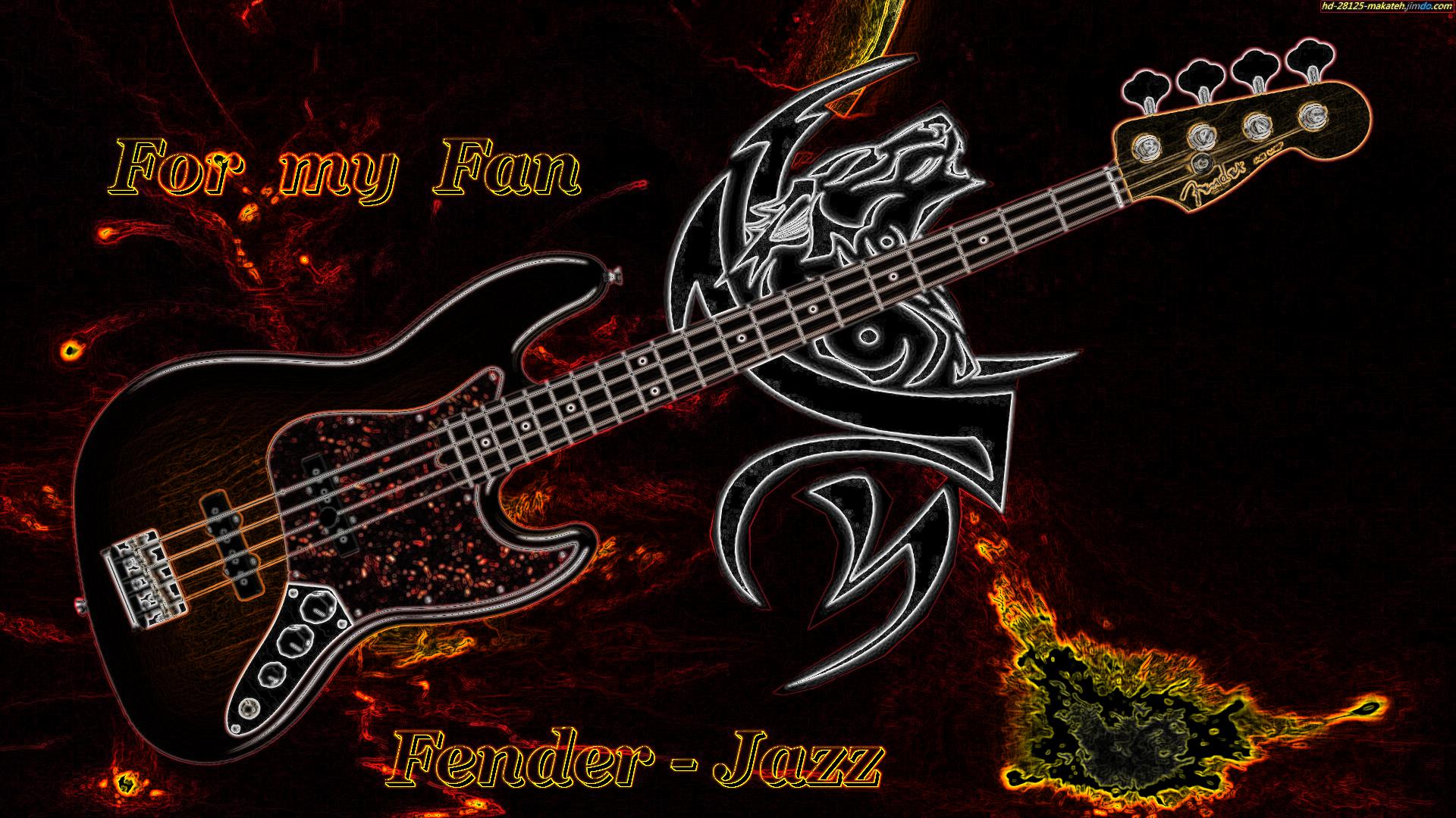 Music Guitar Jazzbass Abstract Bild Wallpaper