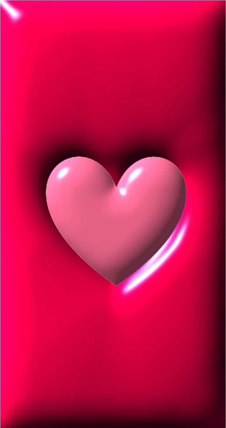 Pink Heart Wallpaper 3d In Painting