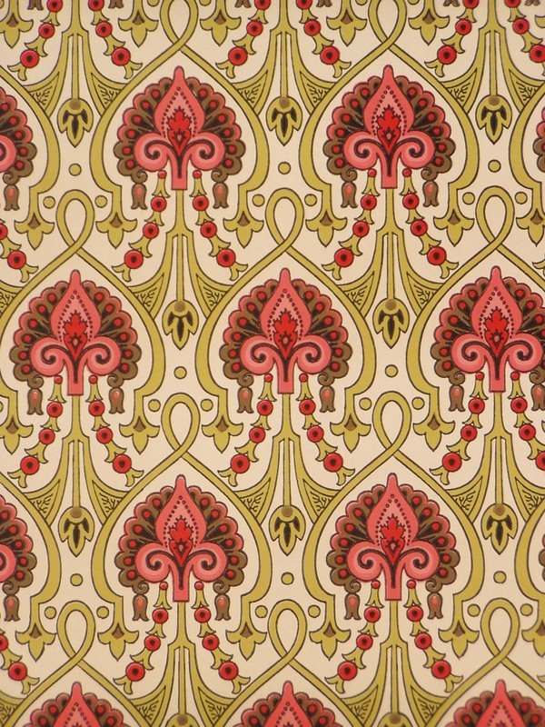 Vintage Retro Baroque Wallpaper From The 60s