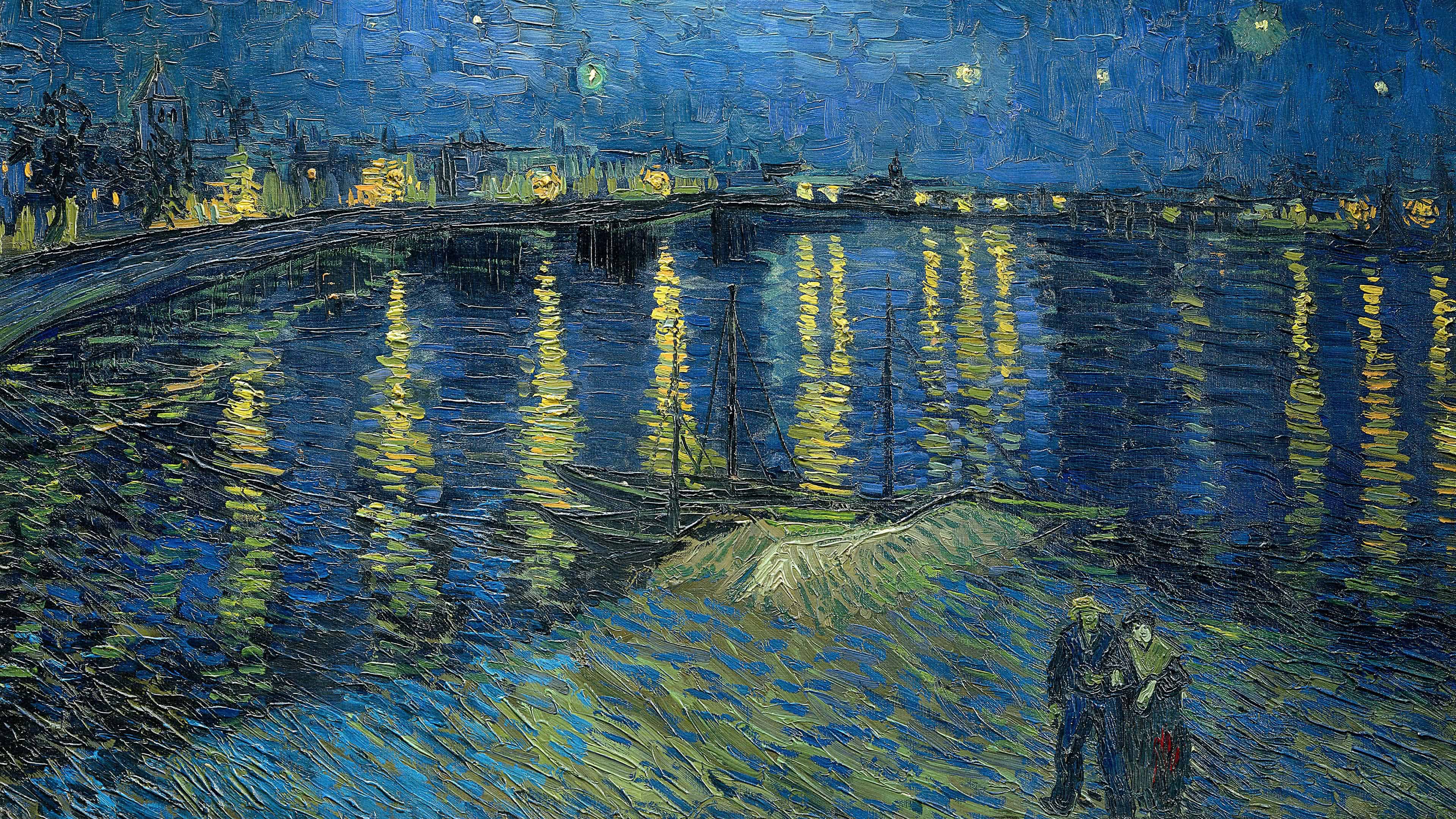 Free download The Starry Night Painting By Vincent Van Gogh UHD 4K