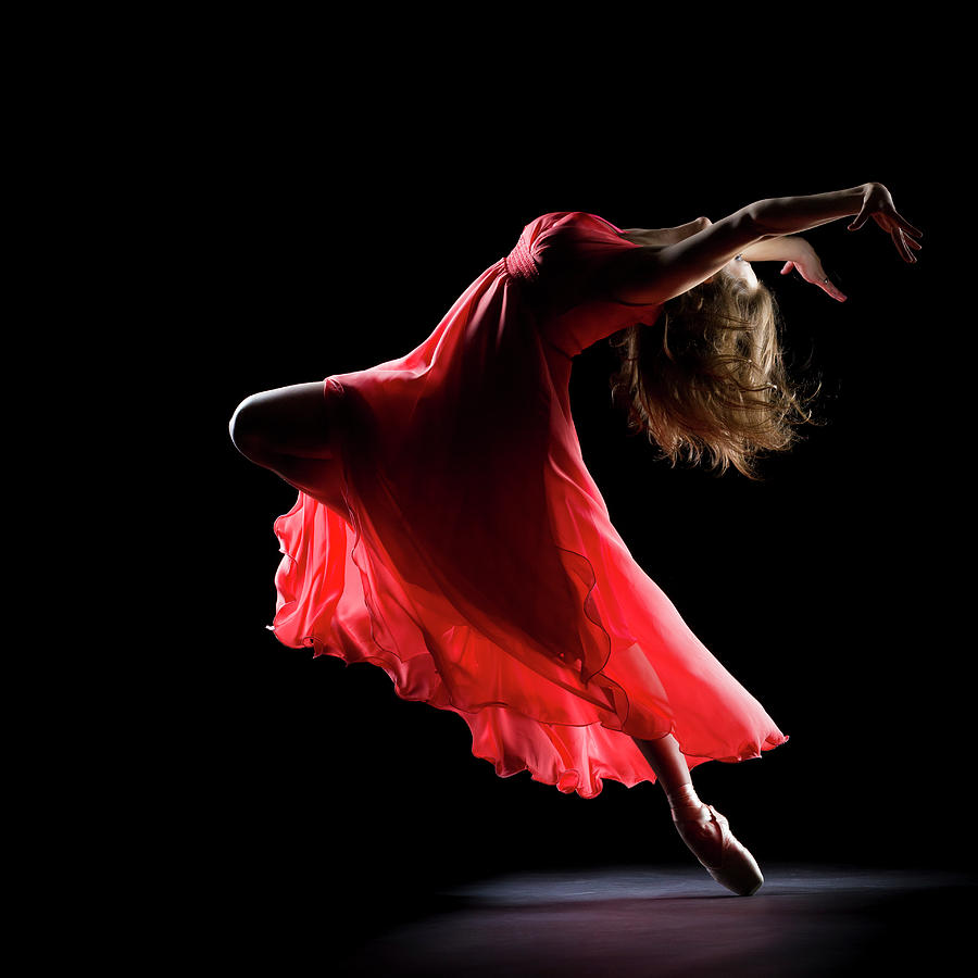The Dancer On Black Background By Proxyminder