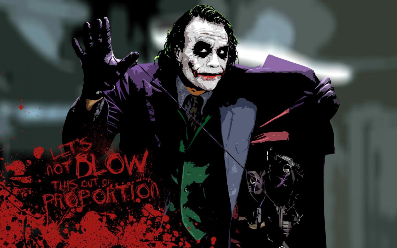 Scary Joker Desktop Background